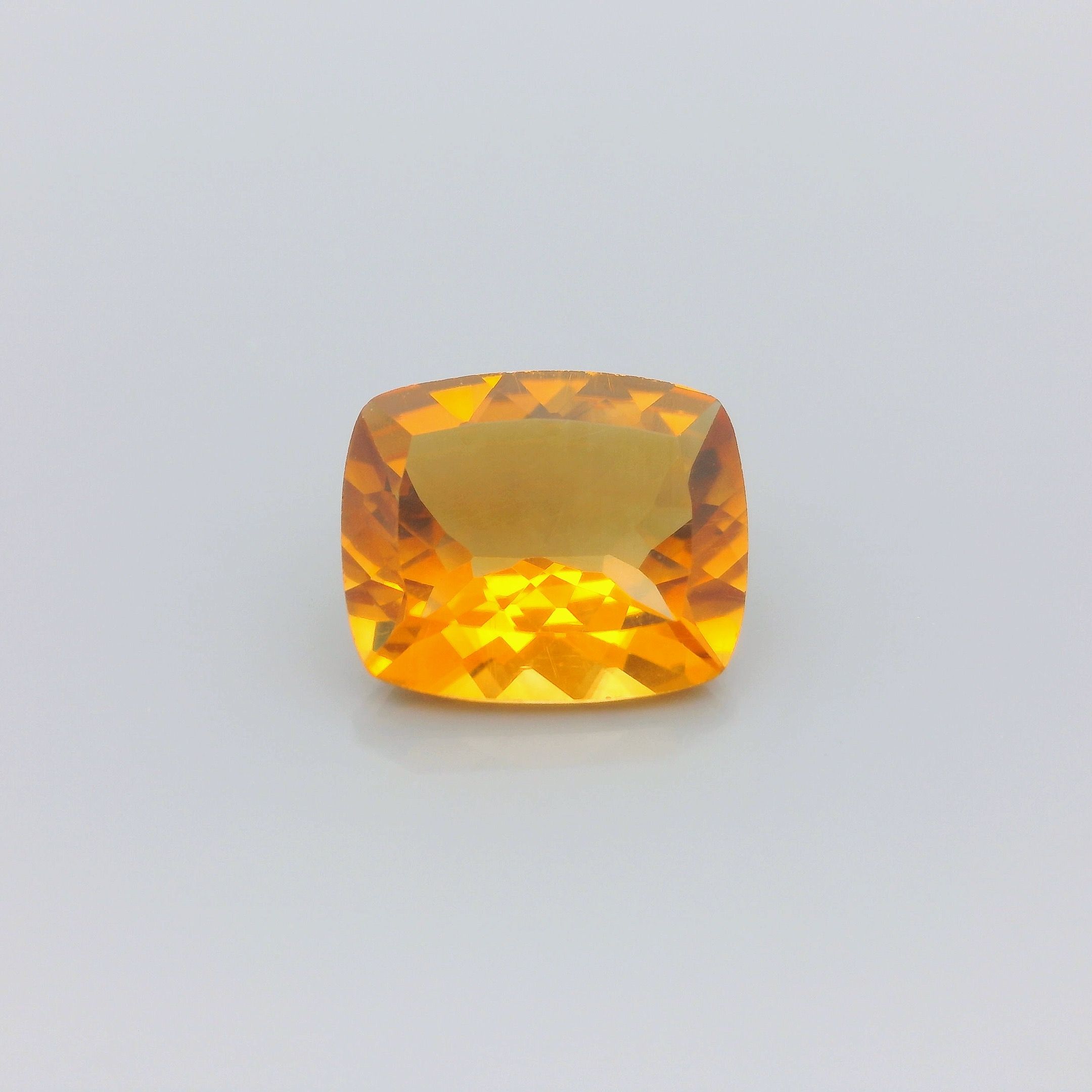 Cytryn 3,34 ct, żółty, szlif cushion