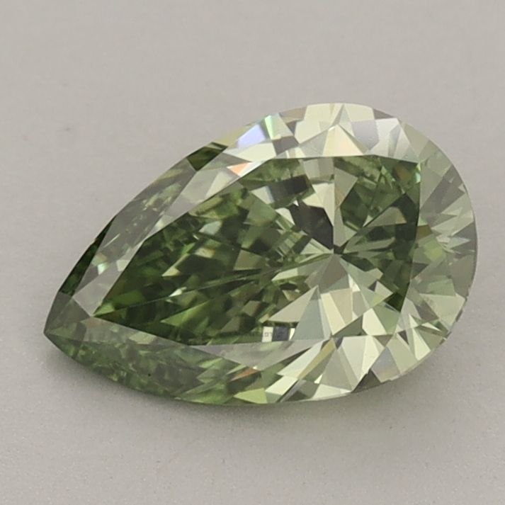 1.07 CT Fancy Vivid Green PEAR