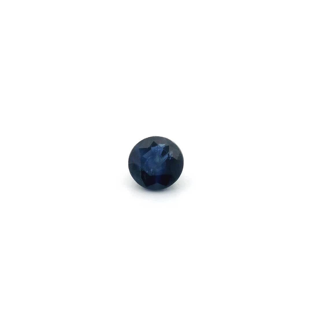 SAPPHIRE FACETED 0.55ct BLUE Deep Blue SI CAMBODIA HEATED