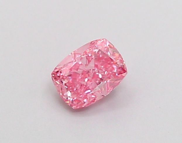 0.33 CT Fancy Vivid Pink CUSHION MODIFIED