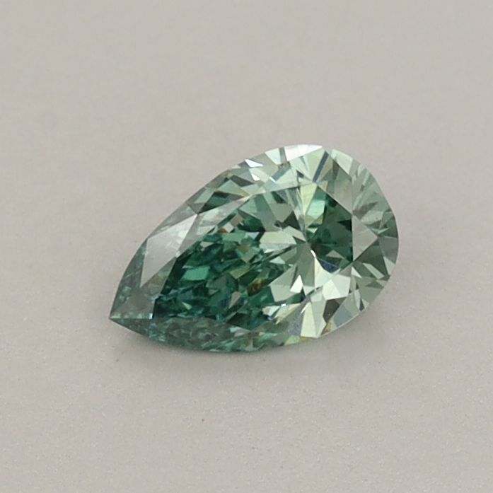 0.31 CT Fancy Vivid Green PEAR