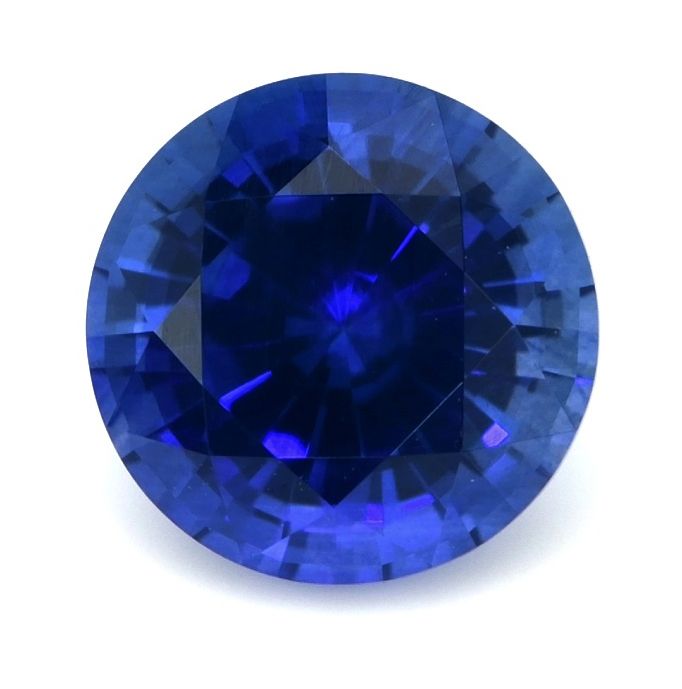 Szafir 1,39 ct, niebieski, szlif okrągły