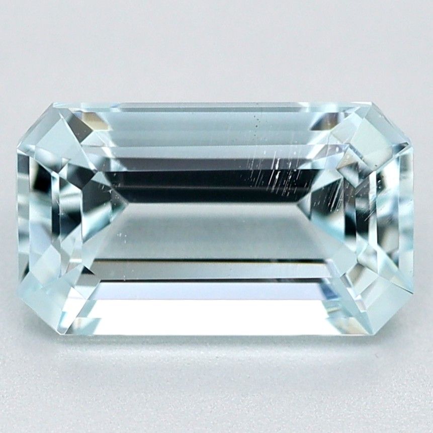 Akwamaryn 1,02 ct, niebieski, szlif szmaragdowy