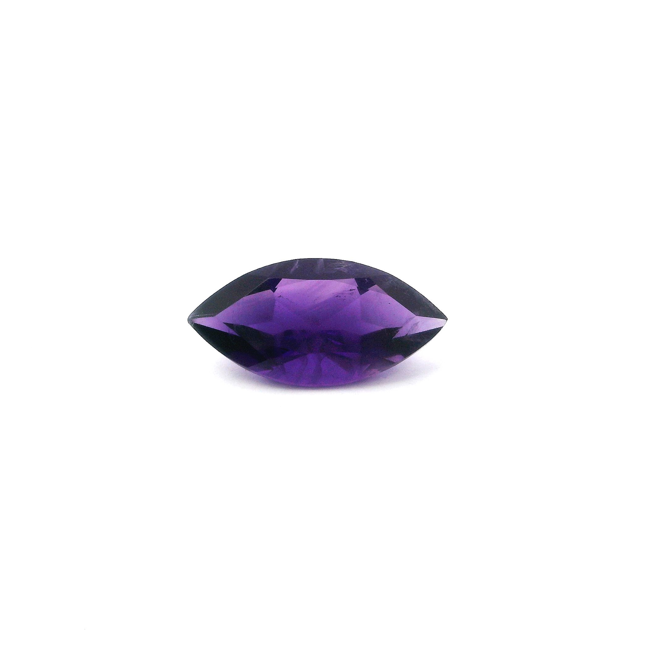 Ametyst 2,28 ct, purpurowy, szlif markiza