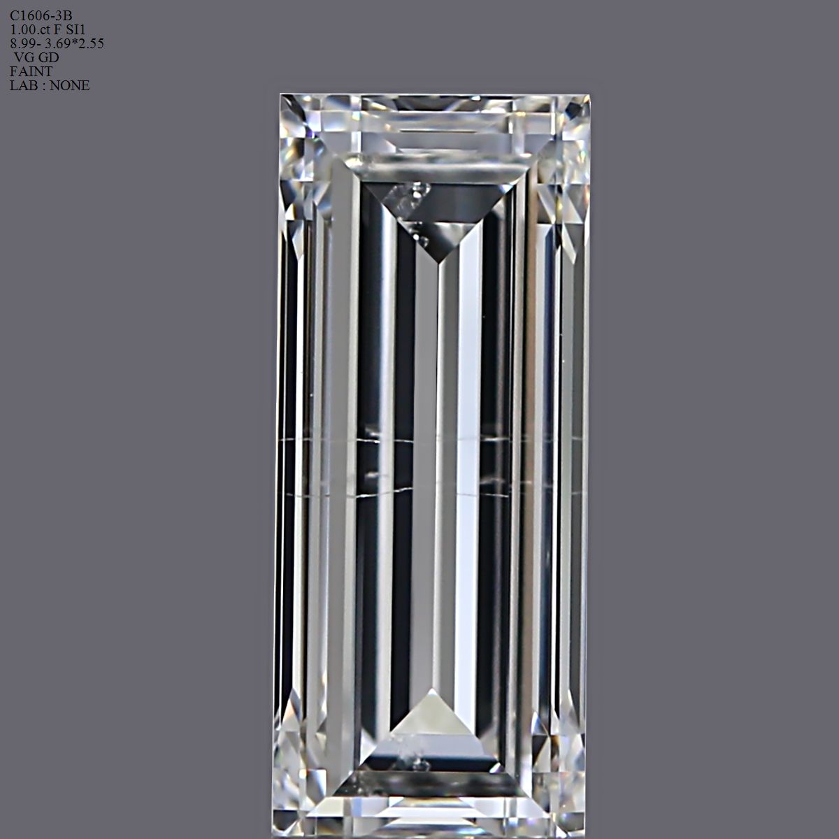 Prírodný diamant bageta,...