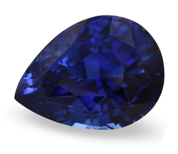 SAPPHIRE FACETED 2.03ct BLUE Blue EC SRILANKA HEATED