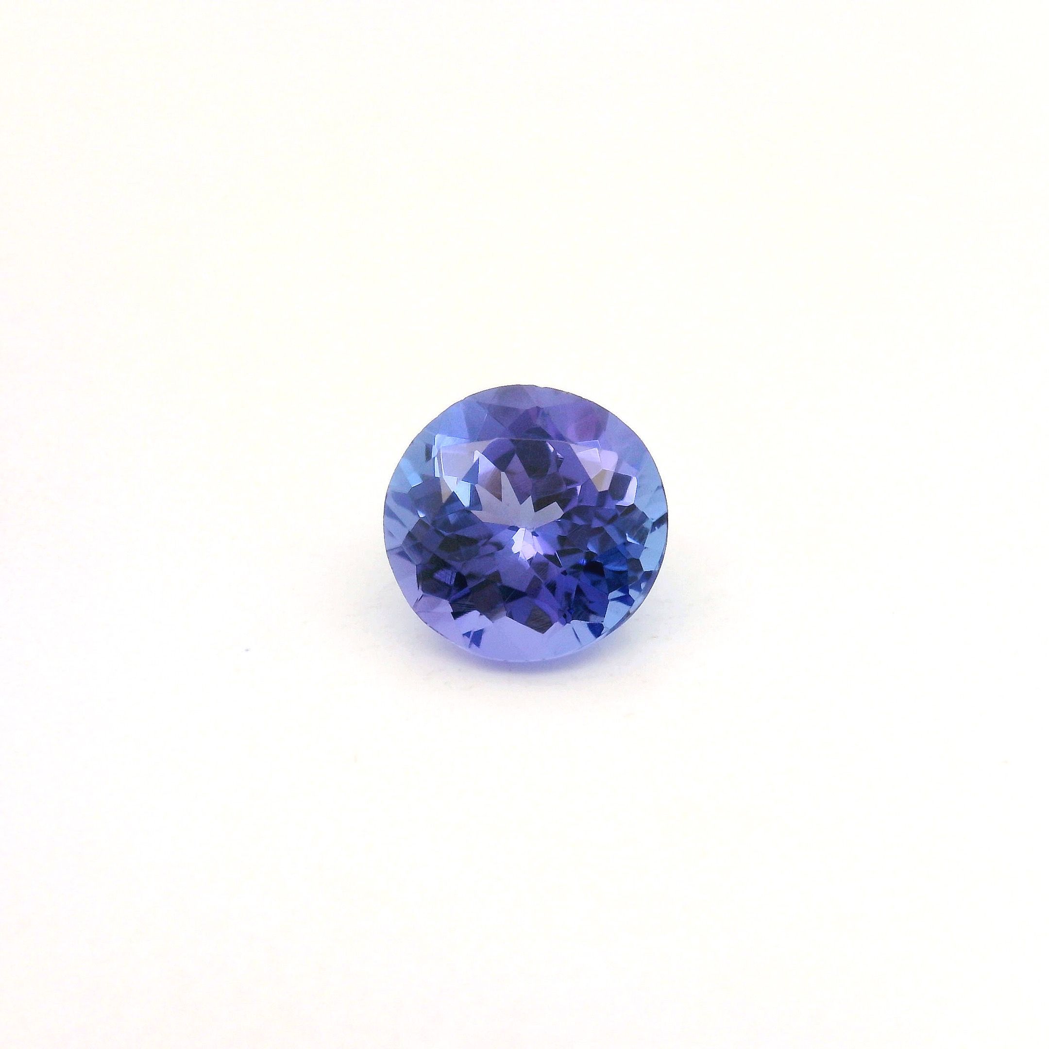 Tanzanit 1,32 ct, niebieski, szlif okrągły