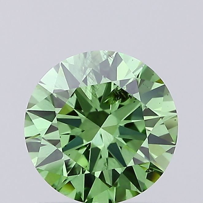 1.01 CT Fancy Vivid Green ROUND