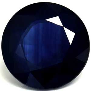 Szafir 1,58 ct, niebieski, szlif okrągły