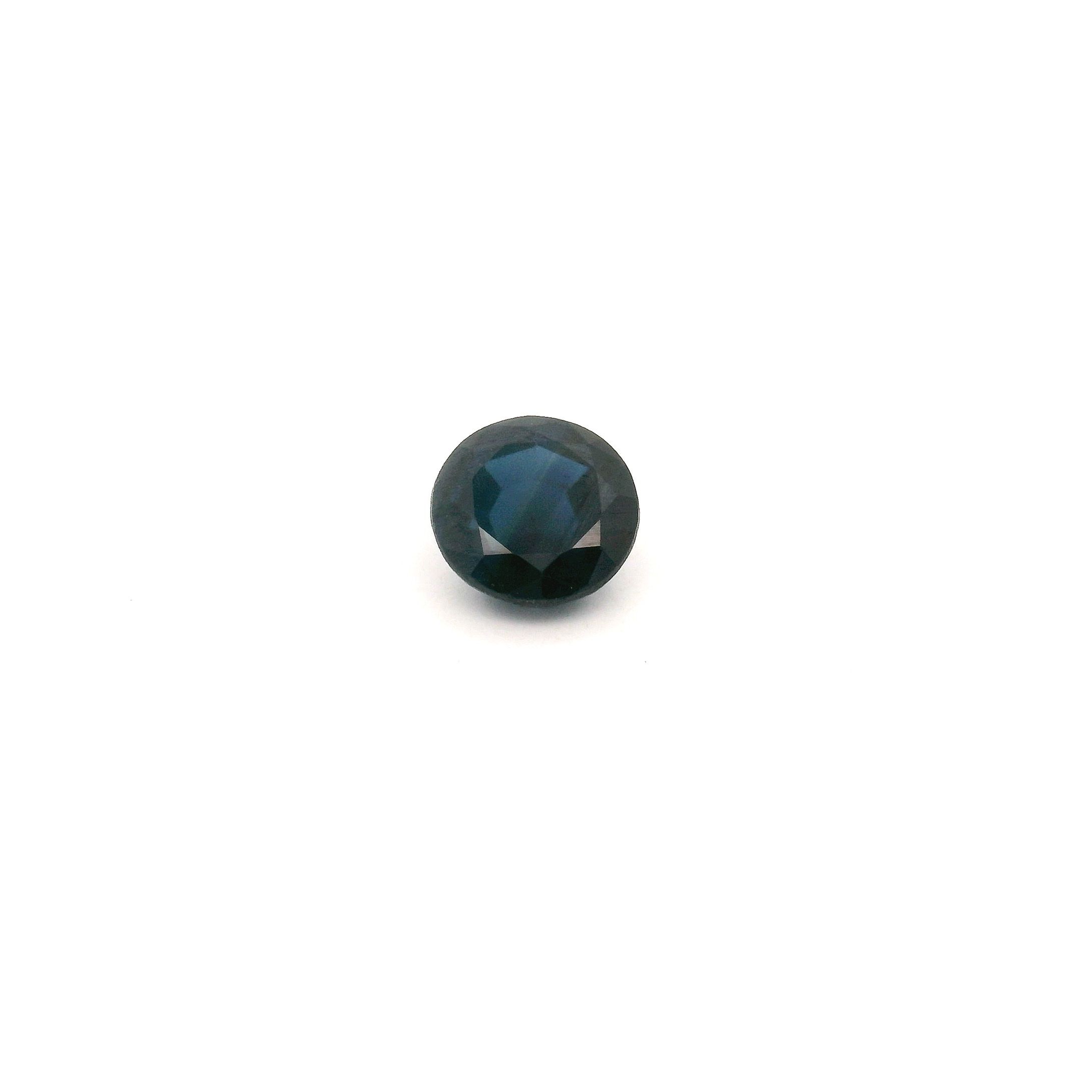 SAPPHIRE FACETED 0.57ct BLUE vivid SI CAMBODIA HEATED