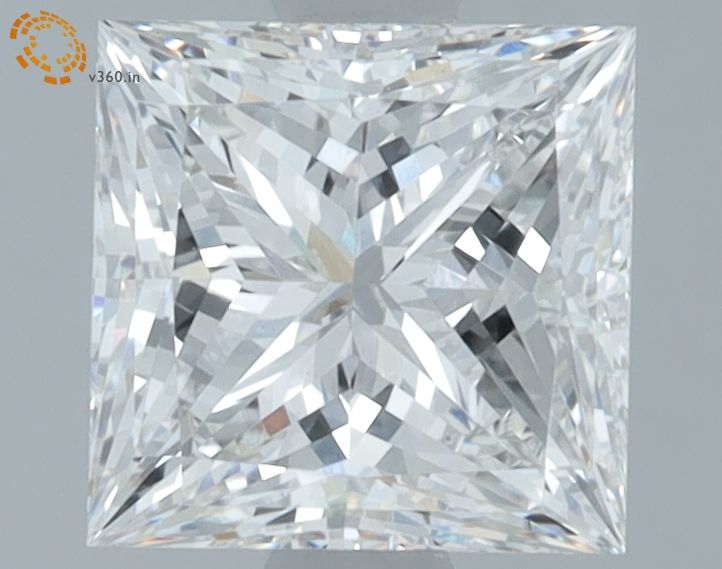 1.59 Carat F VVS2 Princess Lab Diamond
