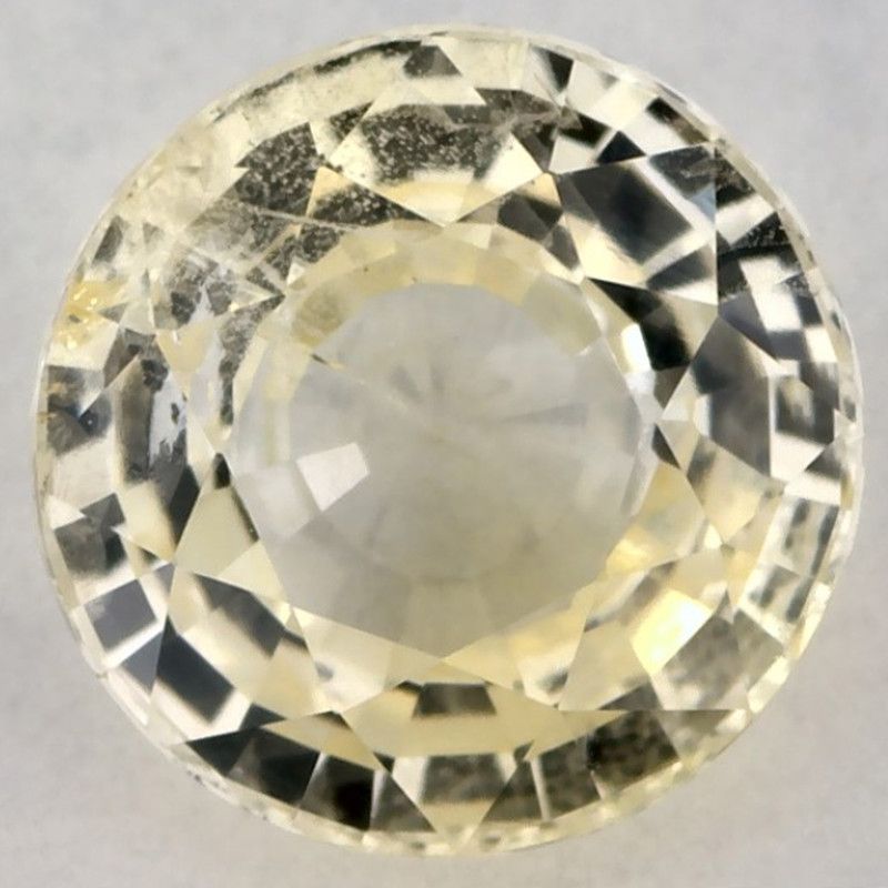 Szafir 1,50 ct, żółty, szlif okrągły