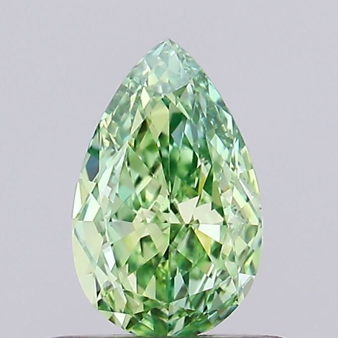 0.48 CT Fancy Vivid Green PEAR