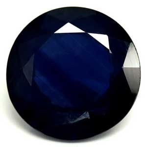 Szafir 1,51 ct, niebieski, szlif okrągły
