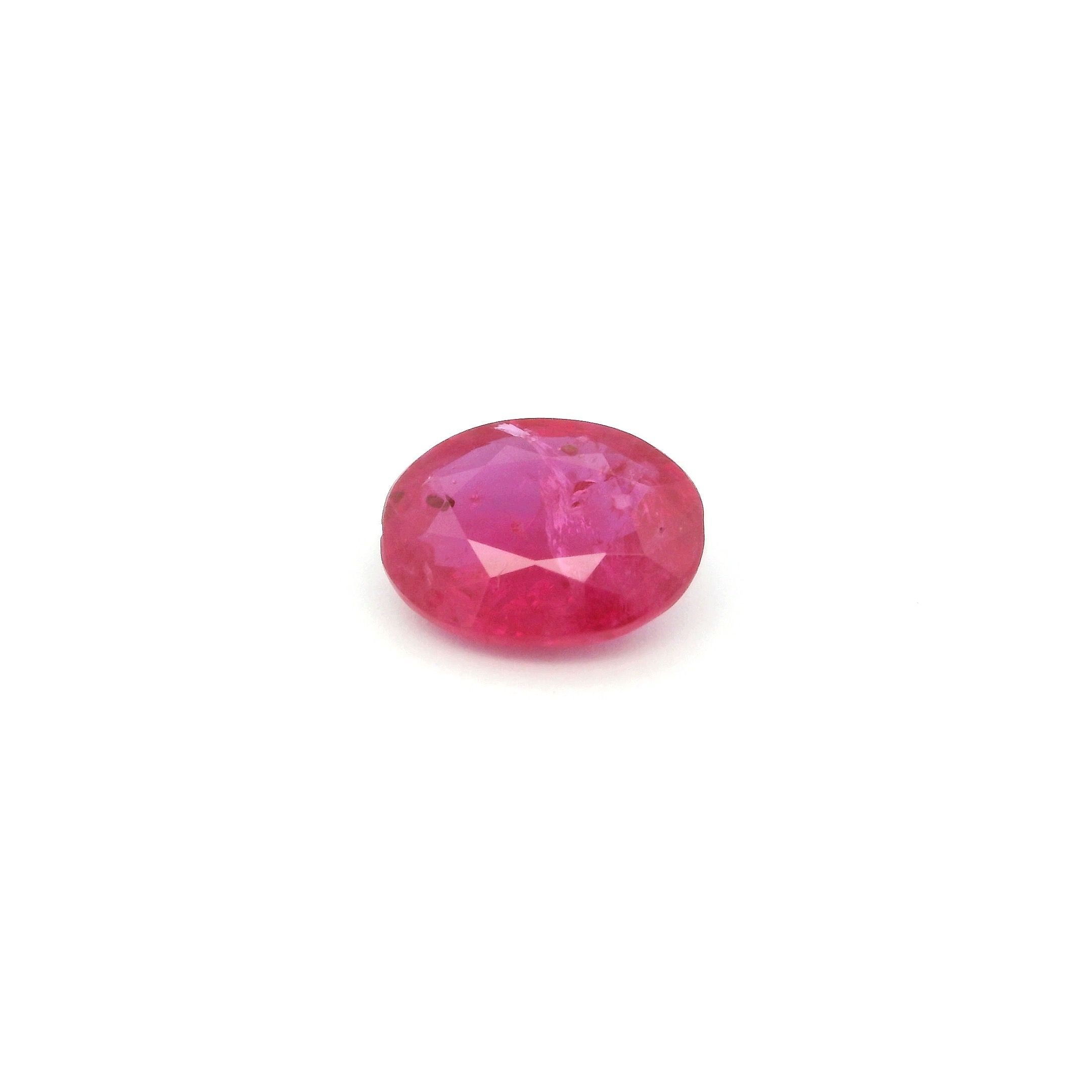 RUBY FACETED 1.32ct RED Medium intense MI MOZAMBIQUE HEATED