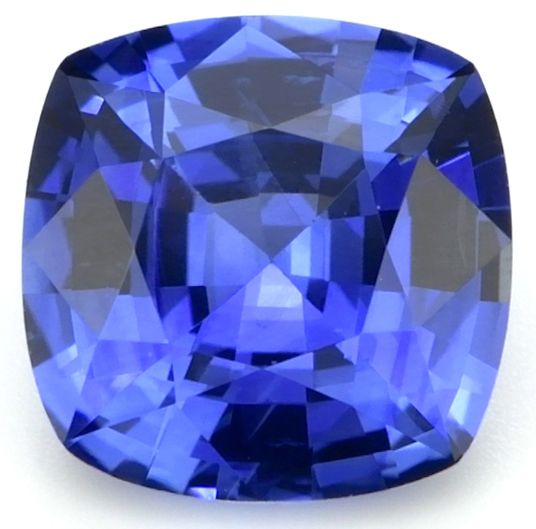 Szafir 1,29 ct, niebieski, szlif cushion