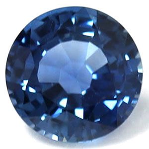 Szafir 1,34 ct, niebieski, szlif okrągły