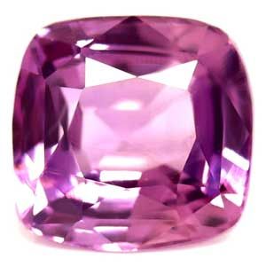Szafir 1,50 ct, różowy, szlif cushion