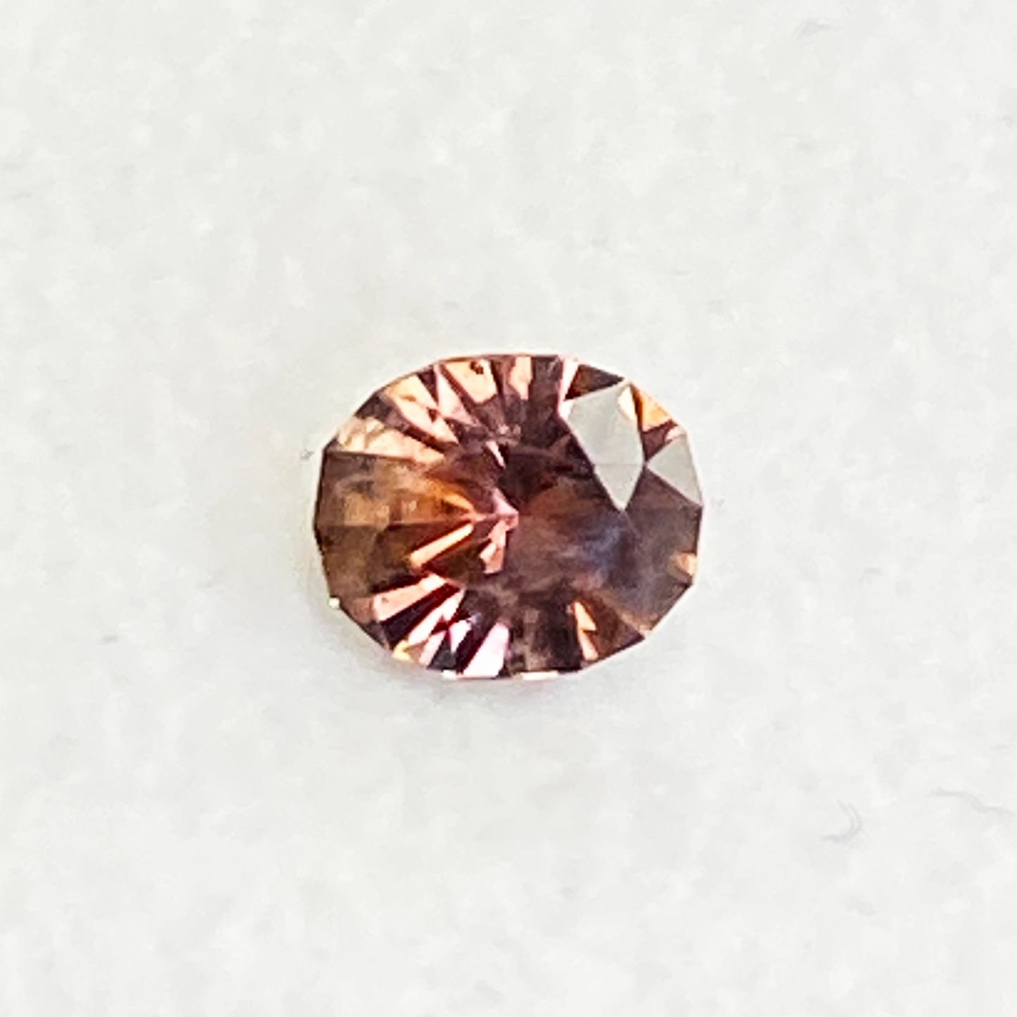 SAPPHIRE FACETED 0.75ct ORANGE Orange EC UNITEDSTATES HEATED