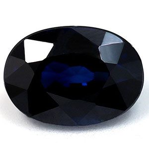 Szafir 1,25 ct, niebieski, szlif owalny
