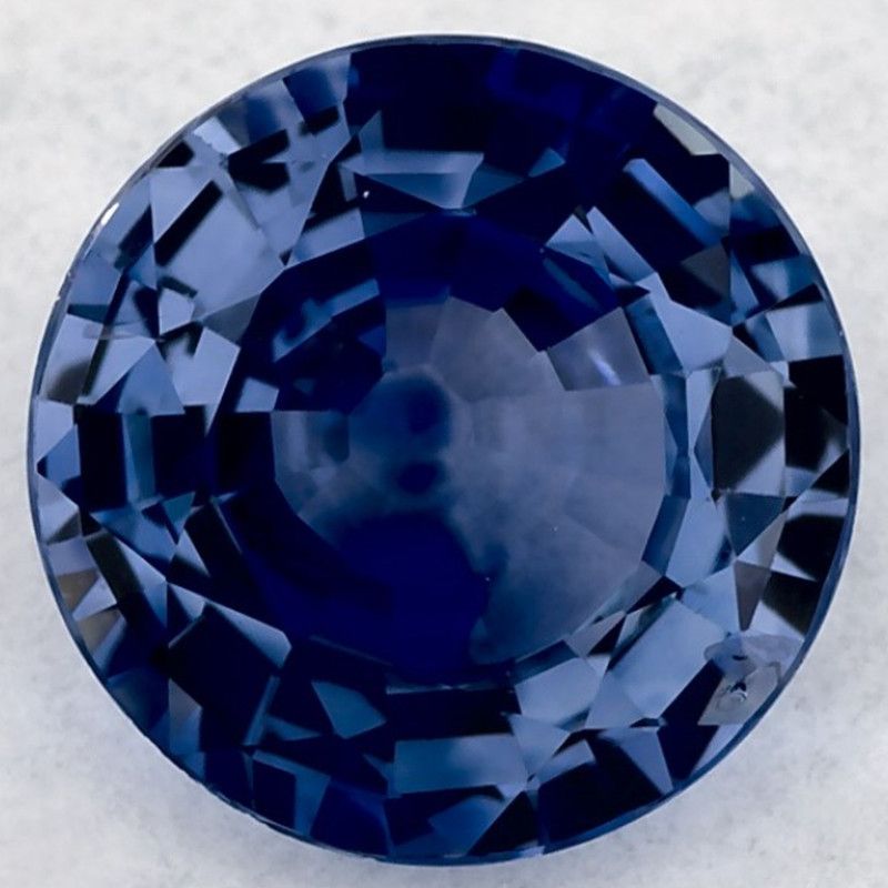Szafir 1,47 ct, niebieski, szlif okrągły