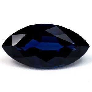 Szafir 1,71 ct, niebieski, szlif markiza