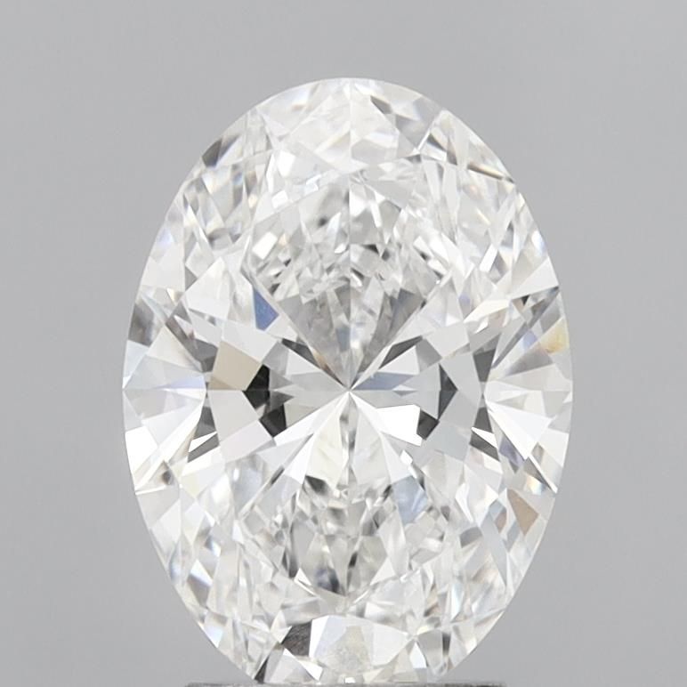 2.96 carat e VVS1 EX Cut IGI oval diamond