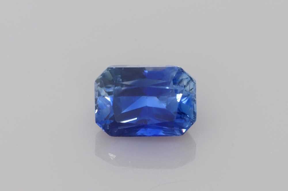 Szafir 1,62 ct, niebieski, szlif szmaragdowy