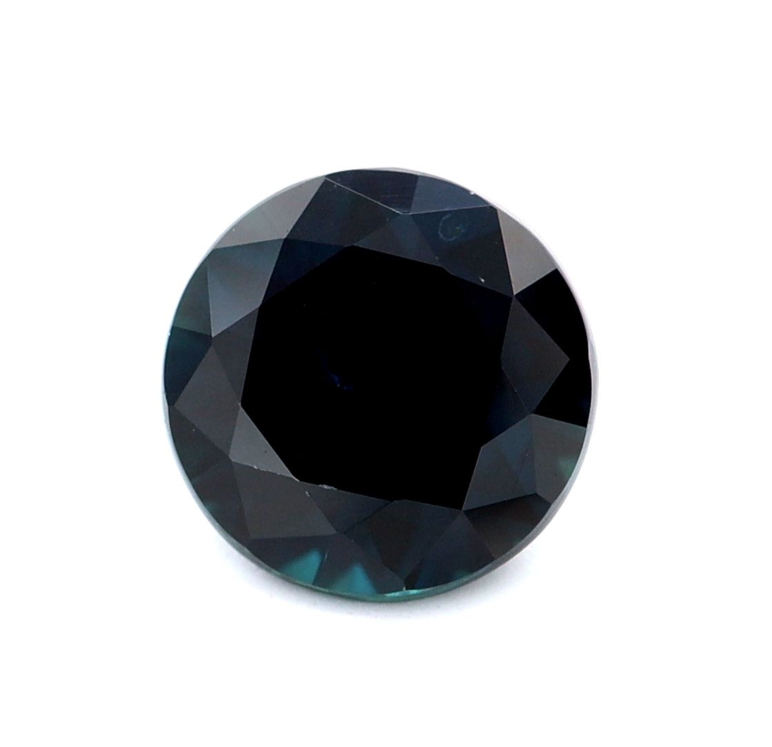 Szafir 1,05 ct, niebieski, szlif okrągły