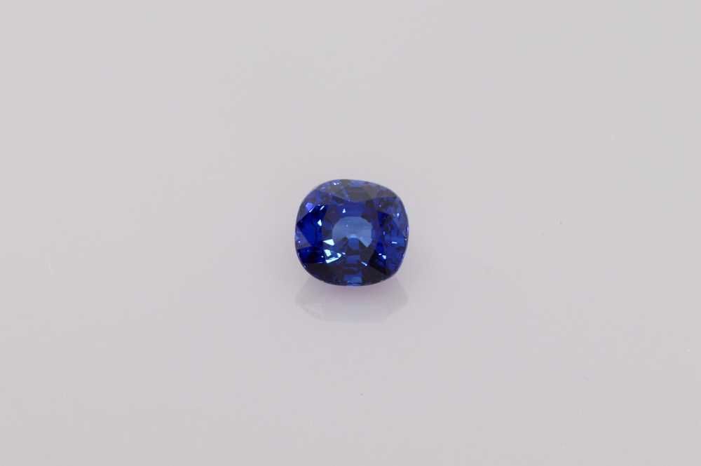 Szafir 1,06 ct, niebieski, szlif cushion