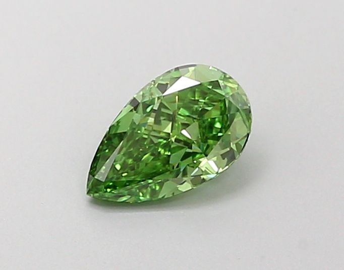 0.29 CT Fancy Vivid Green PEAR