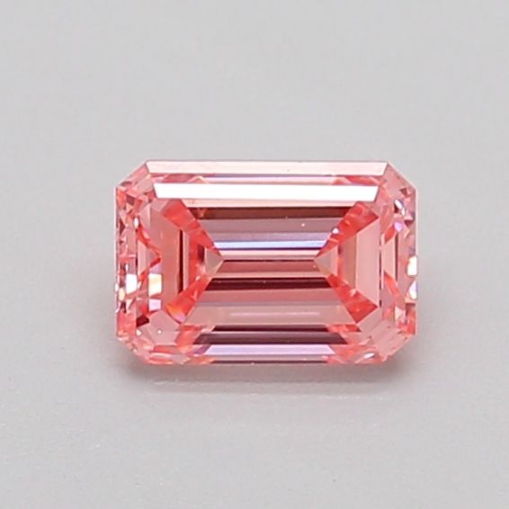 0.51 CT Fancy Vivid Orangey Pink EMERALD