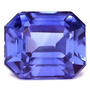Szafir 1,65 ct, niebieski, szlif szmaragdowy