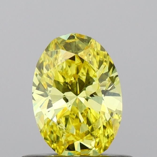 0.51 CT Fancy Vivid Yellow OVAL