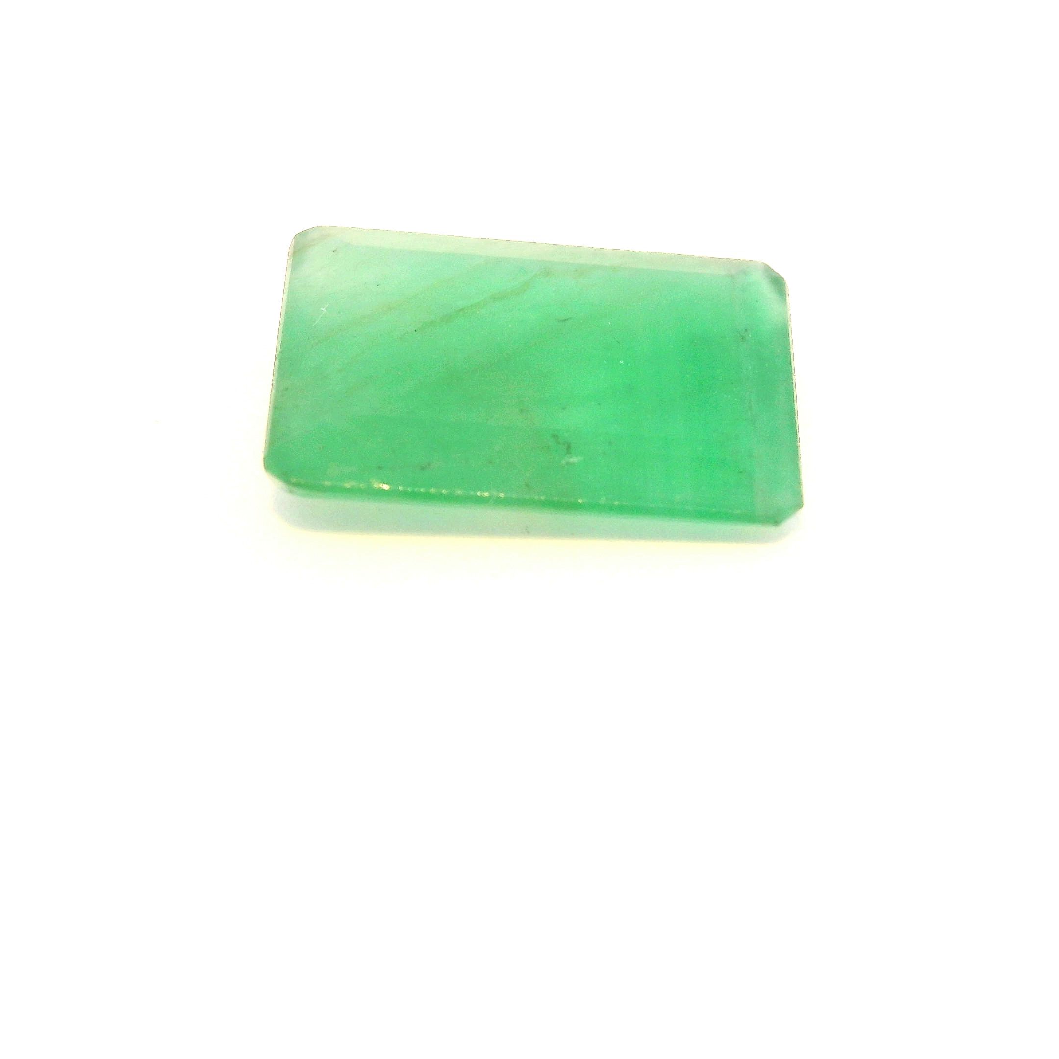 Szmaragd 2,92 ct, zielony, szlif ośmiokątny
