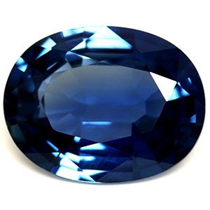 Szafir 2,06 ct, niebieski, szlif owalny