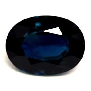 SAPPHIRE FACETED 1.86ct BLUE Deep Blue SI MADAGASCAR HEATED