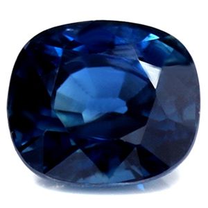 Szafir 1,39 ct, niebieski, szlif cushion