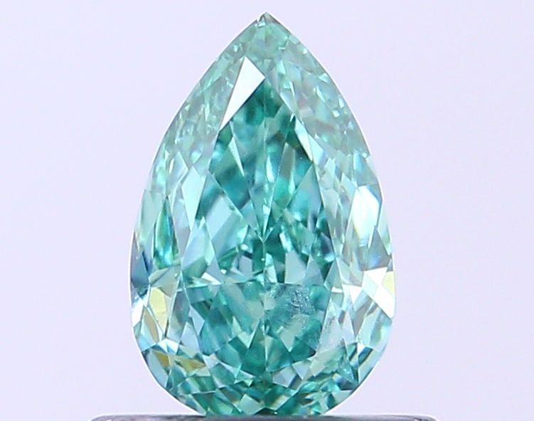 0.5 CT Fancy Vivid Green PEAR