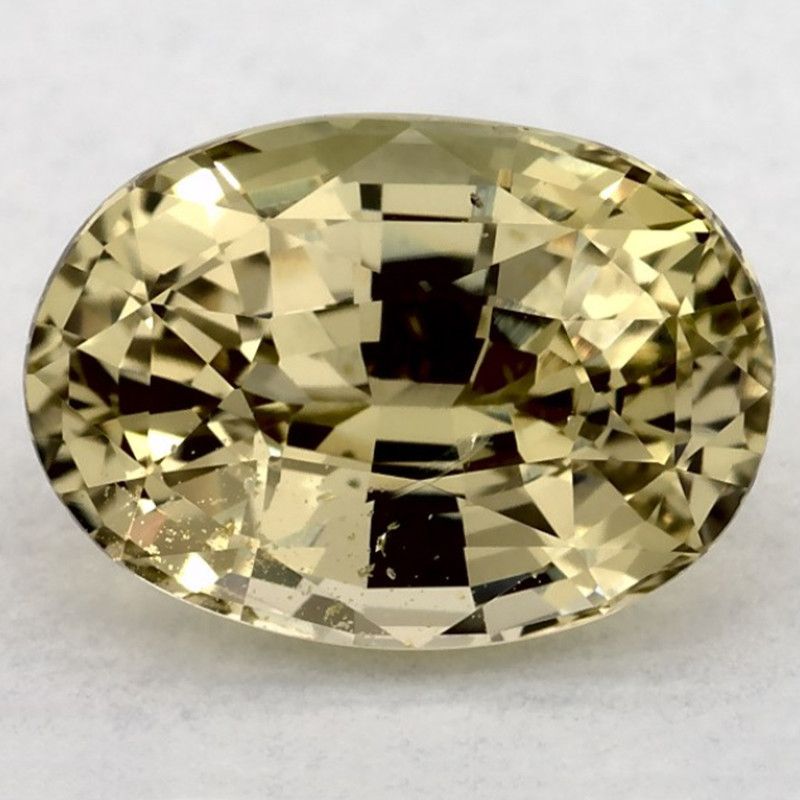 Szafir 2,15 ct, zielony, szlif owalny