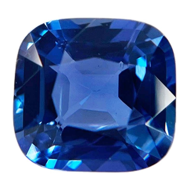 Szafir 3,43 ct, niebieski, szlif cushion