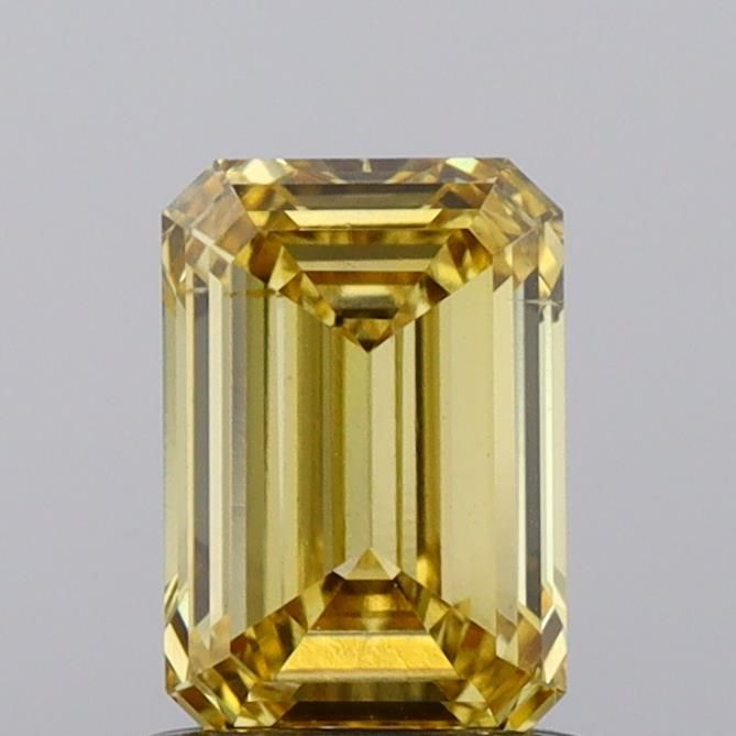 1.02 CT Fancy Vivid Yellow EMERALD