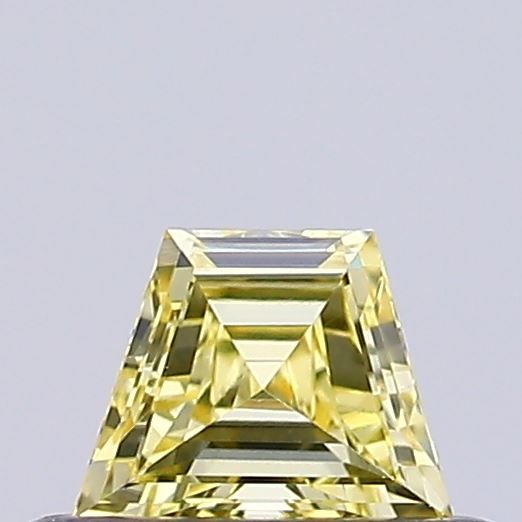 0.23 CT Fancy Intense Yellow TRAPEZOID