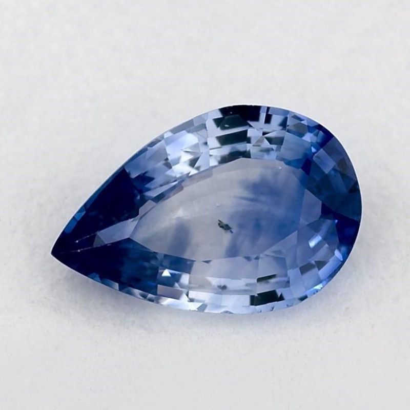 Szafir 1,13 ct, niebieski, szlif gruszka