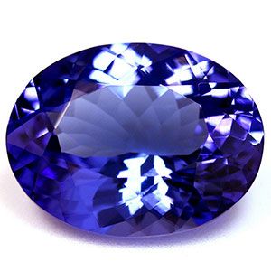 Tanzanit 4,56 ct, niebieski, szlif owalny