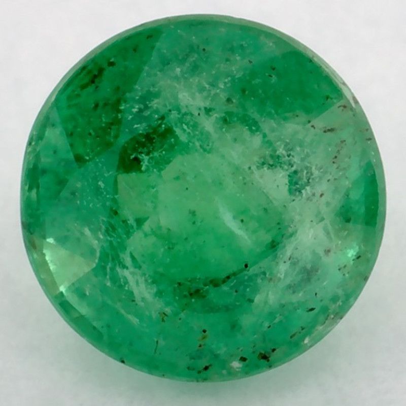 Szmaragd 1,20 ct, zielony, szlif okrągły