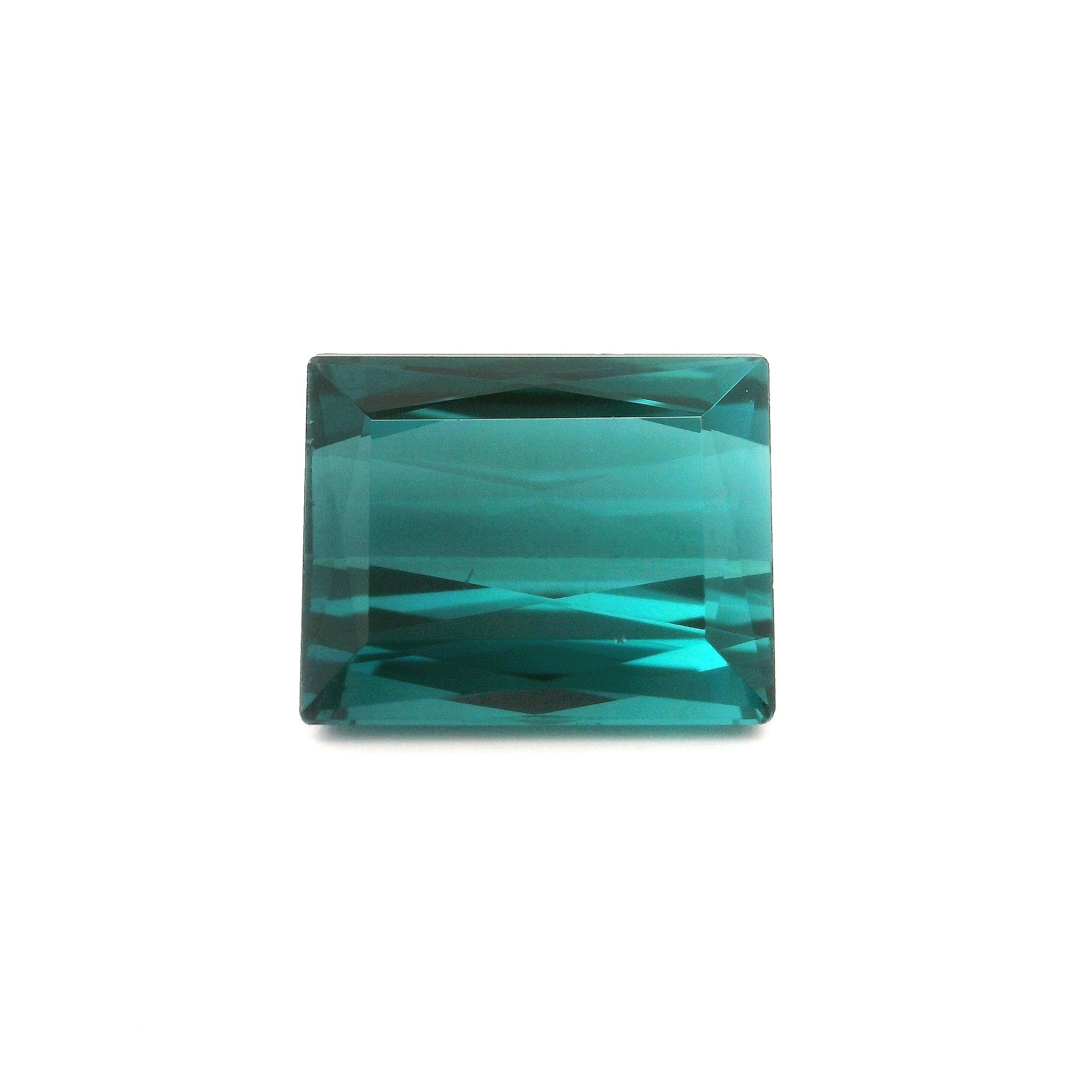 Turmalin 6,28 ct, niebieski, szlif prostokątny