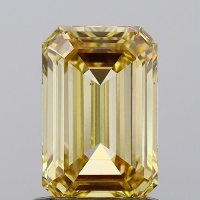 1.01 CT Fancy Vivid Yellow EMERALD