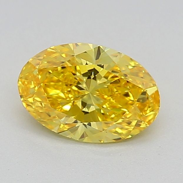 0.52 CT Fancy Vivid Yellow OVAL