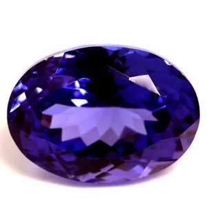 Tanzanit 4,30 ct, niebieski, szlif owalny